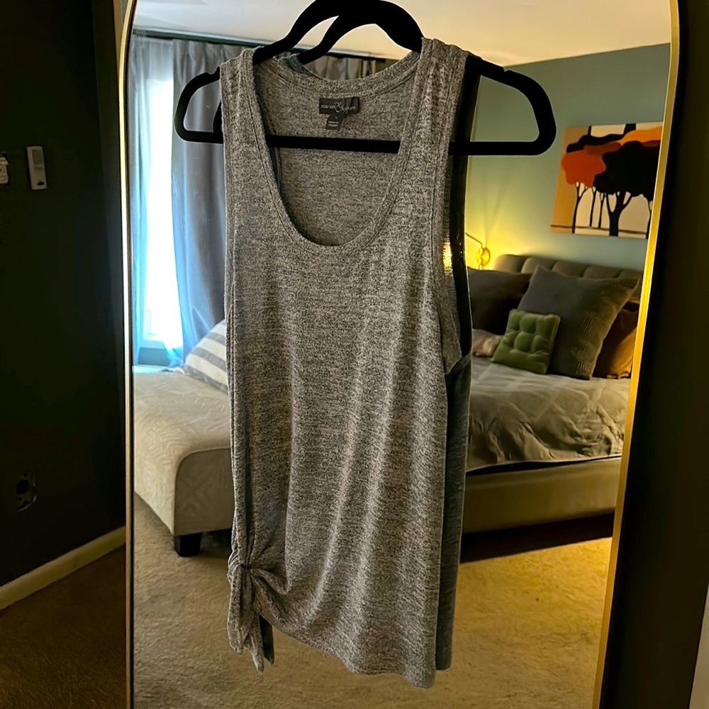 Racerback Knit Gray Top Market & Spruce